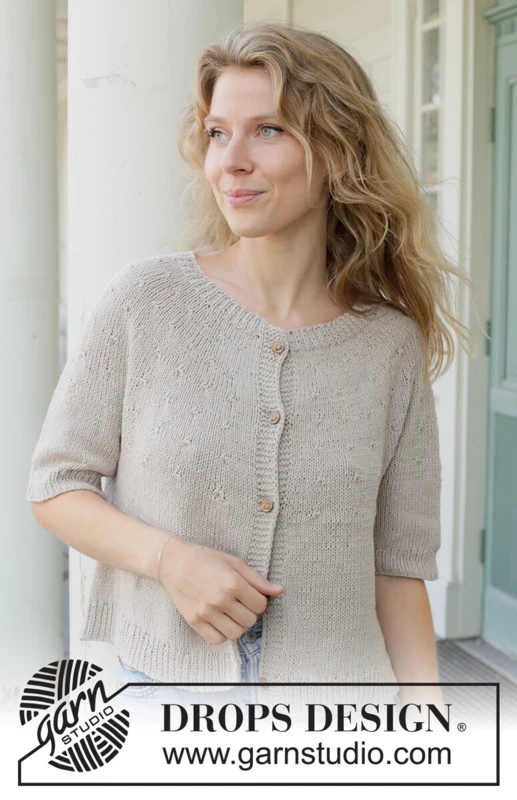 259-21 Moon Dust Cardigan by DROPS Design