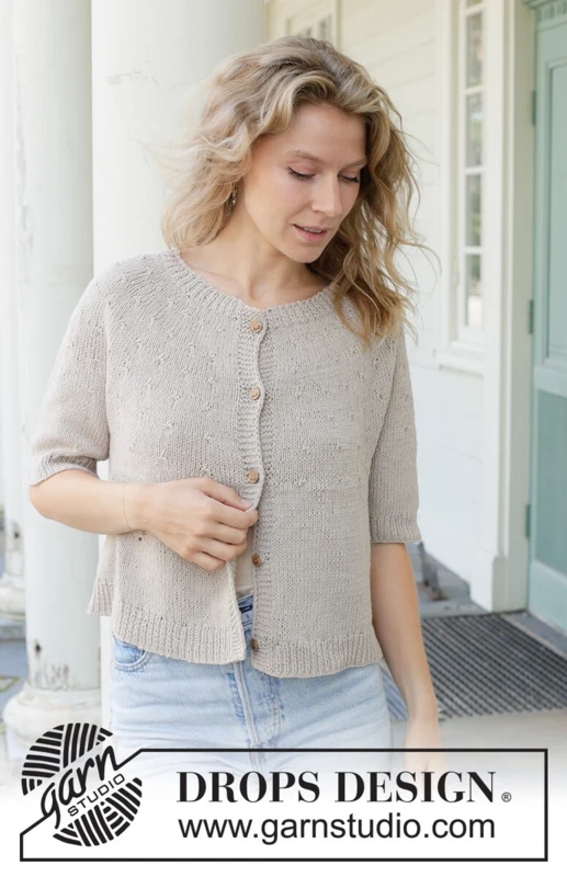 259-21 Moon Dust Cardigan by DROPS Design