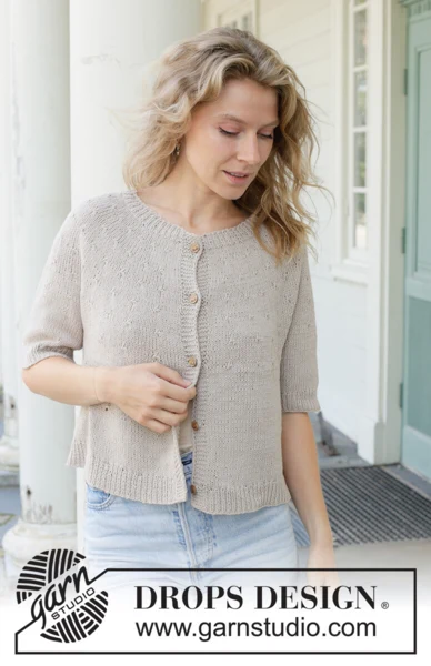 259-21 Moon Dust Cardigan by DROPS Design