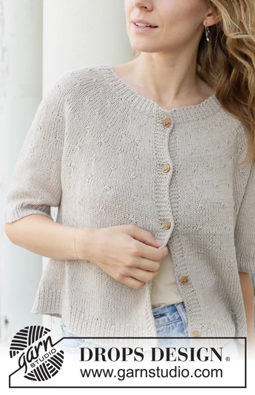 259-21 Moon Dust Cardigan by DROPS Design