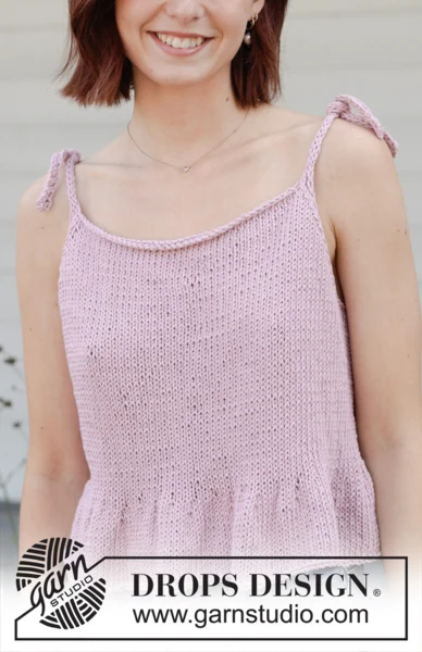 257-8 Dancing Darling Top by DROPS Design