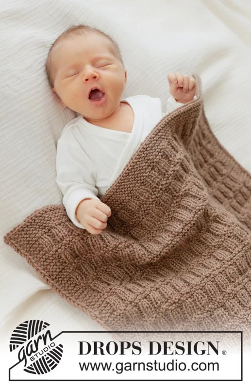 51-2 Cocoa Dream Blanket by DROPS Design