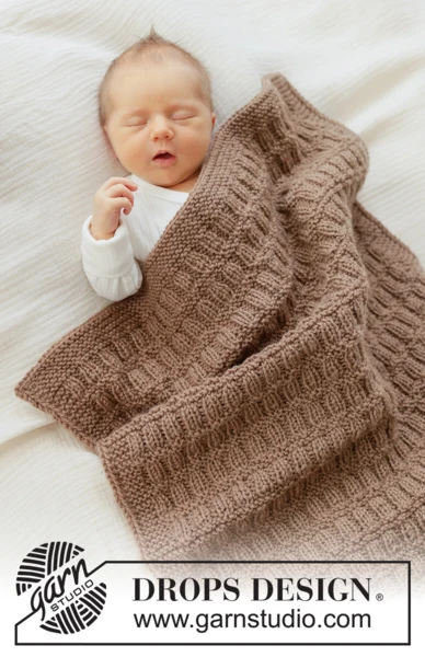 51-2 Cocoa Dream Blanket by DROPS Design