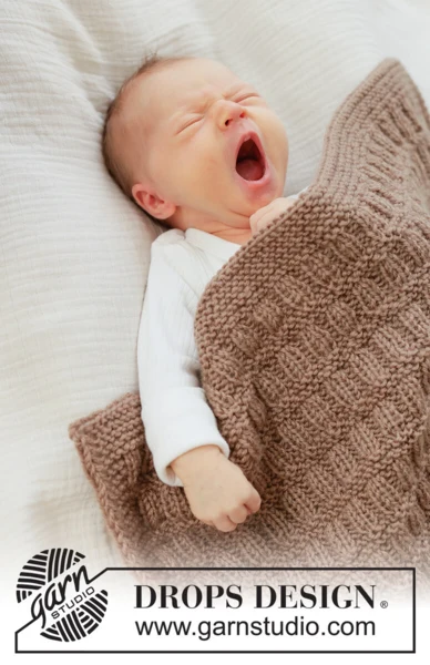 51-2 Cocoa Dream Blanket by DROPS Design