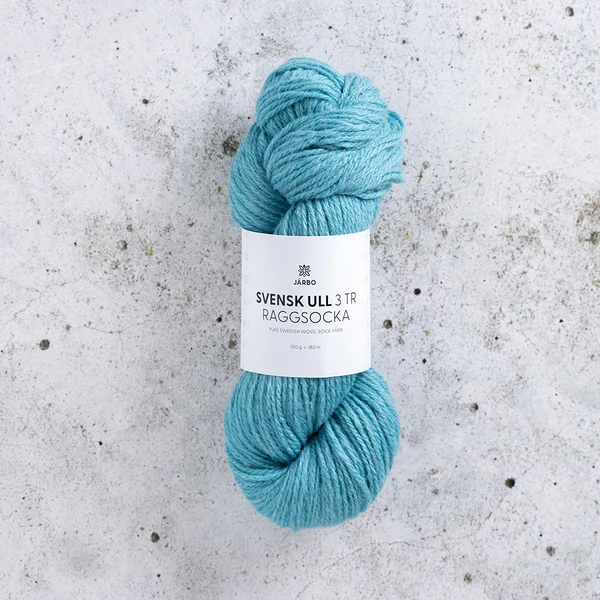Järbo Svensk Ull 3tr Raggsocka 05 Göta canal blue