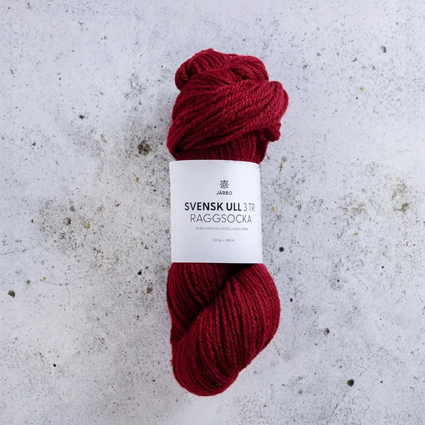 Järbo Svensk Ull 3tr Raggsocka 18 Jokk berry