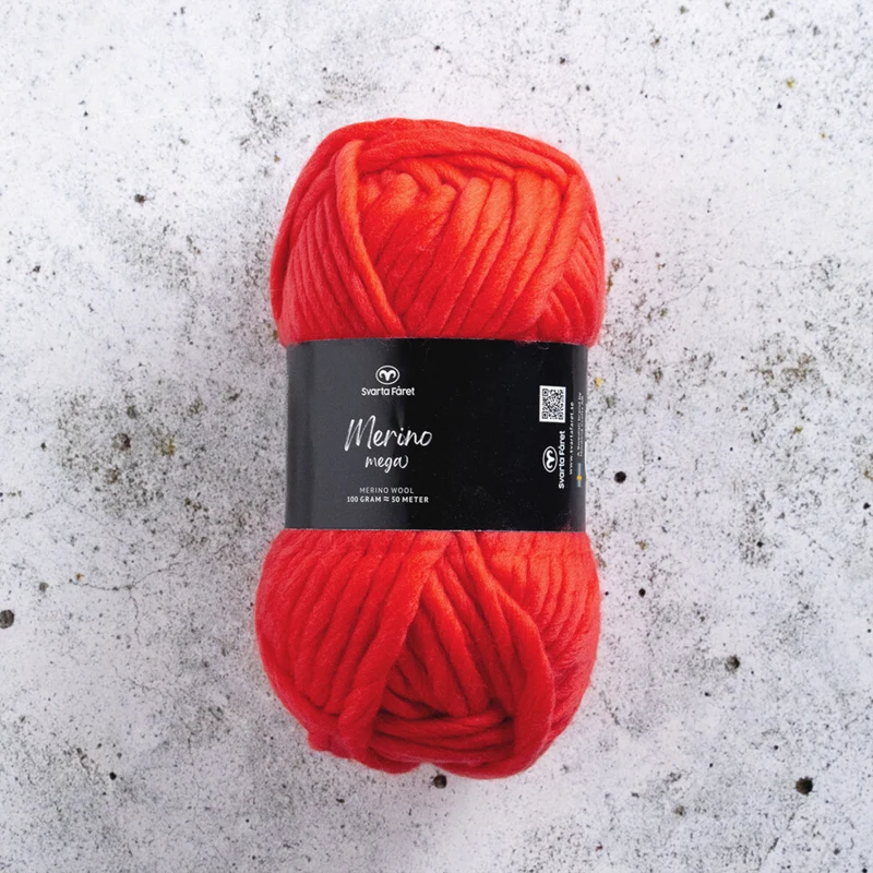 Svarta Fåret Merino Mega 15 Rødt flag