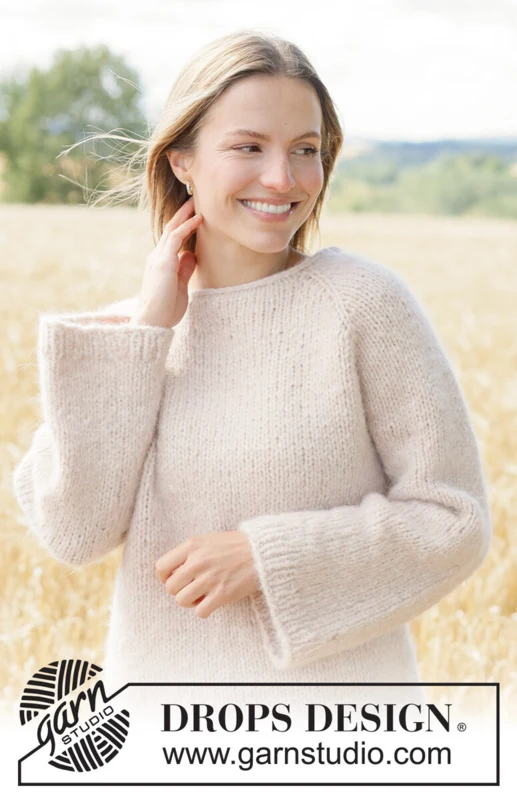 267-34 Spring Hug Sweater by DROPS Design