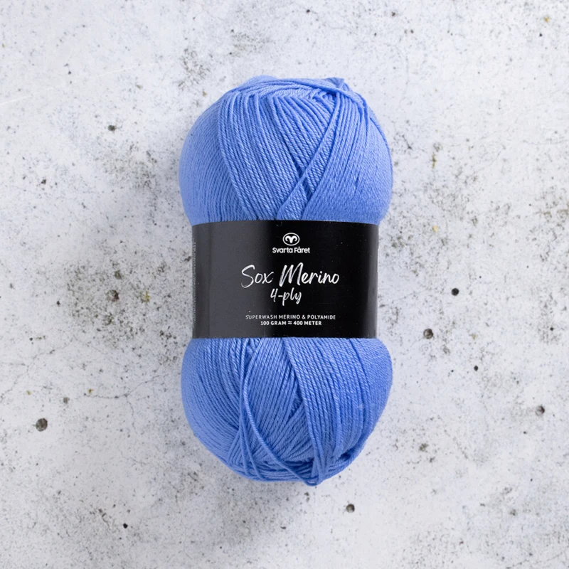 Svarta Fåret Sox Merino 4 ply 03 Studioblå