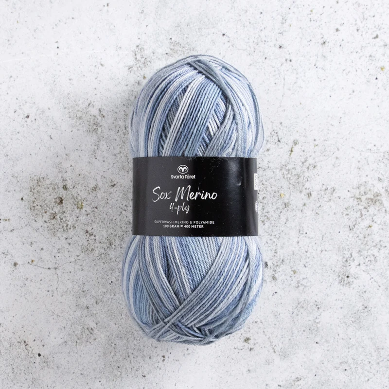 Svarta Fåret Sox Merino 4 ply 09 New wave