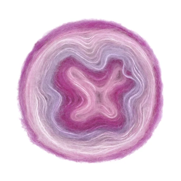 Gjestal Poppis 3110 Lys rosa/pink/lavendel med farveforløb
