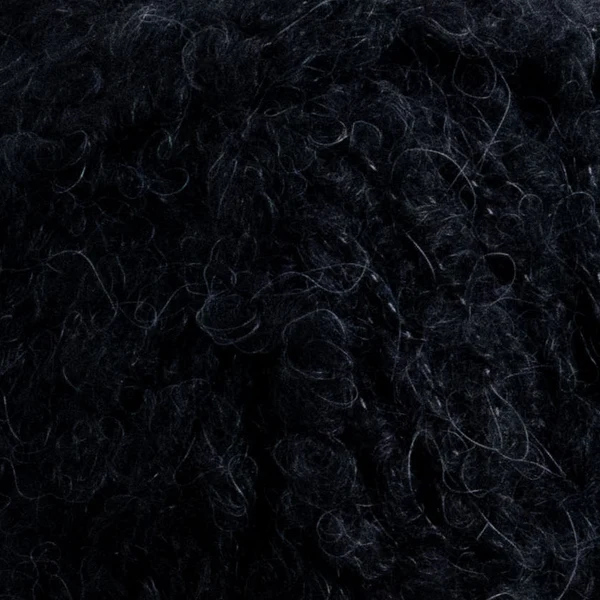 Järbo Alpacka Bouclé 01 Black raven