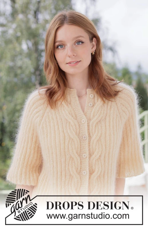 268-11 Morning Glow Cardigan by DROPS Design