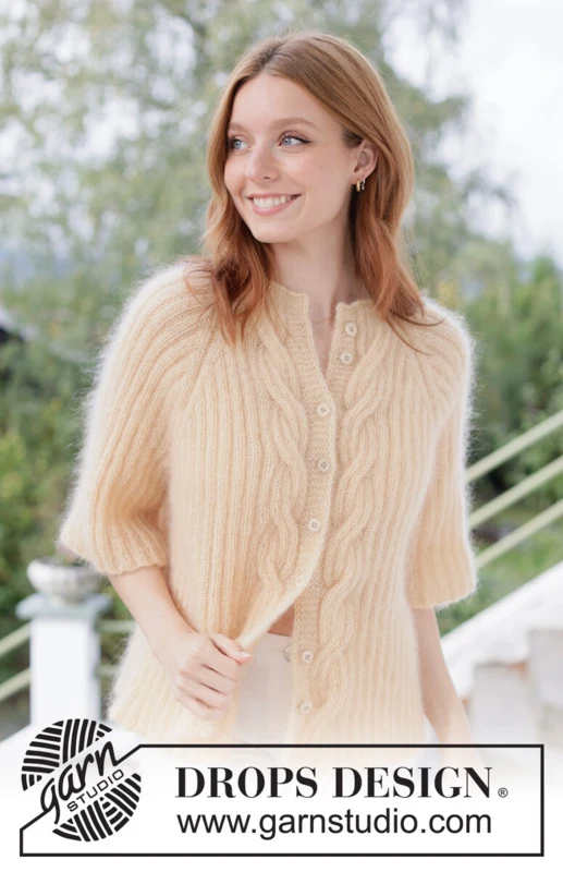 268-11 Morning Glow Cardigan by DROPS Design