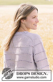 267-33 Seashell Sweater by DROPS Design