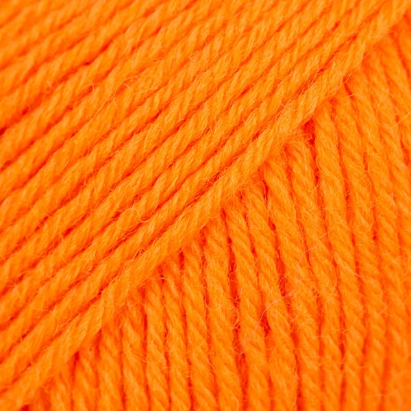 DROPS Fabel Uni Colour 119 Elektrisk orange