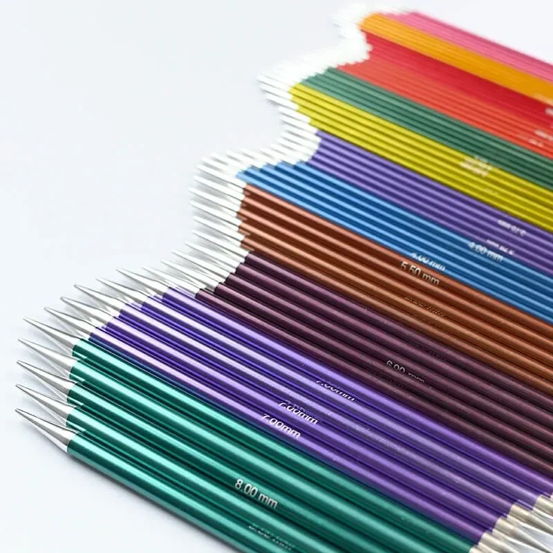 KnitPro ZING Strømpepinde 20 cm (2.00-8.00 mm)
