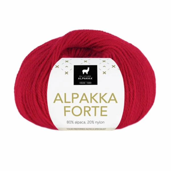 Du Store Alpakka Forte 739 Dyb rød