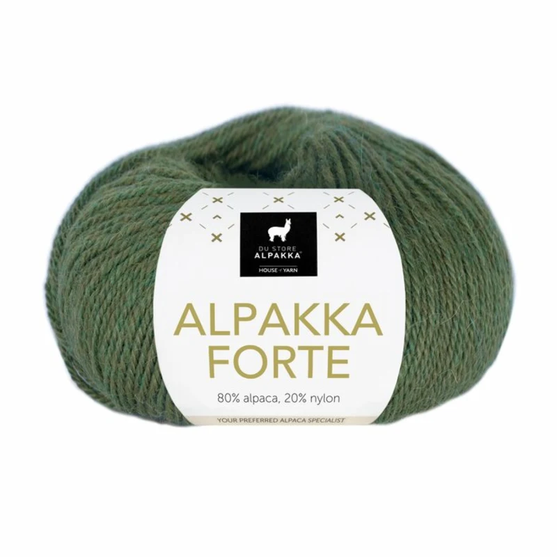Du Store Alpakka Forte 727 Skovgrøn meleret