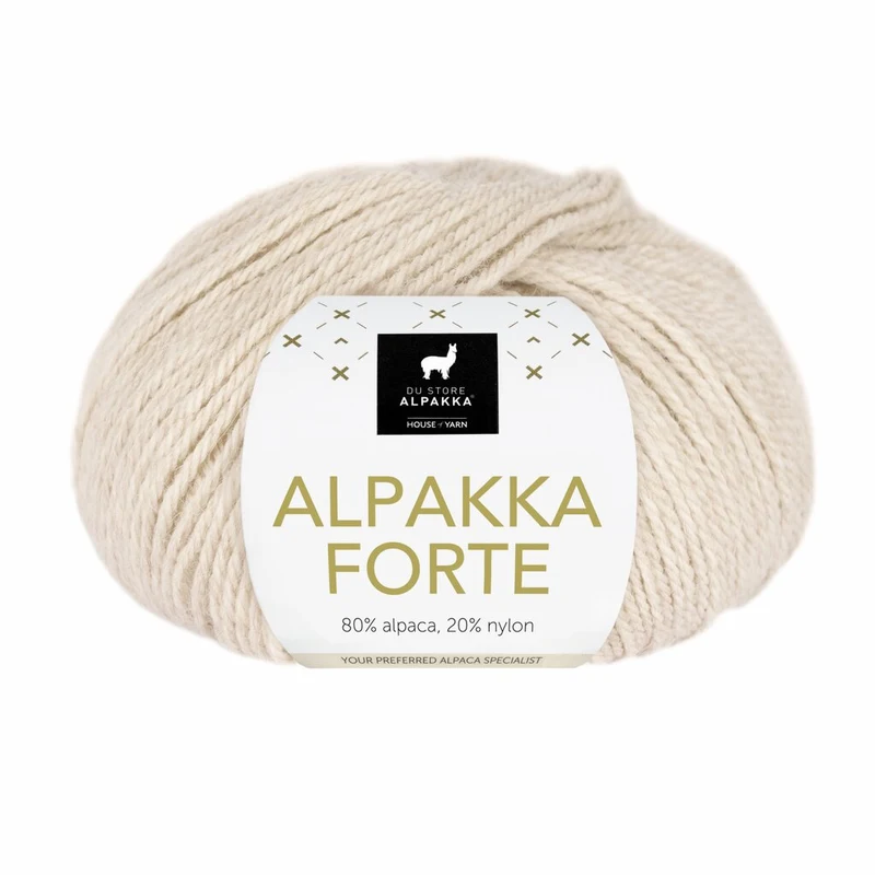 Du Store Alpakka Forte 701 Latte beige meleret