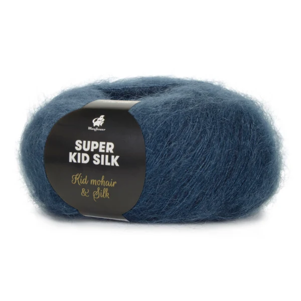Mayflower Super Kid Silk 123 Støvet jeansblå