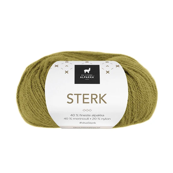 Du Store Alpakka Sterk 843 Gulgrøn