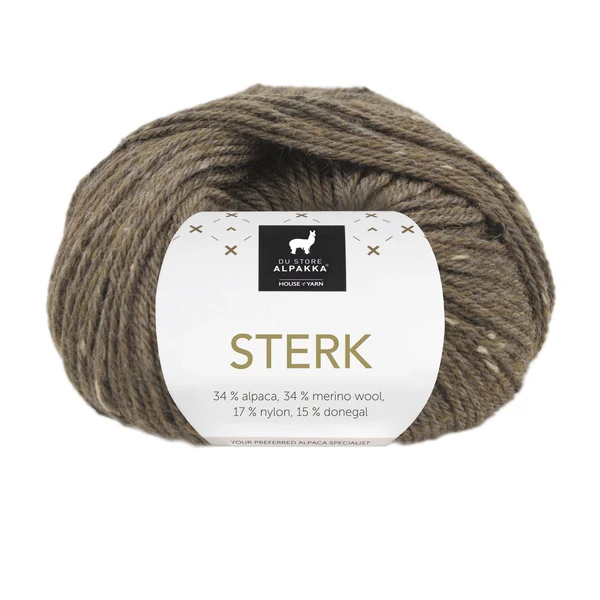 Du Store Alpakka Sterk 933 Brunmeleret tweed