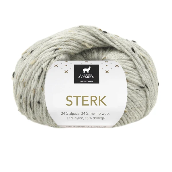 Du Store Alpakka Sterk 930 Lys gråmeleret tweed