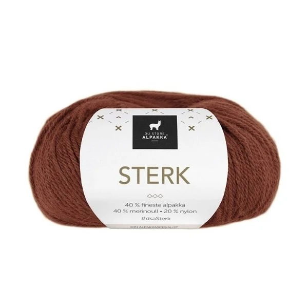 Du Store Alpakka Sterk  862 Brændt kobber