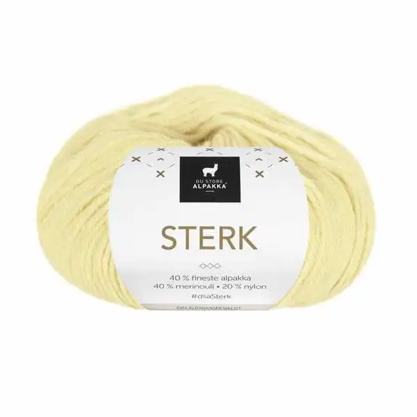 Du Store Alpakka Sterk 913 Lys gul