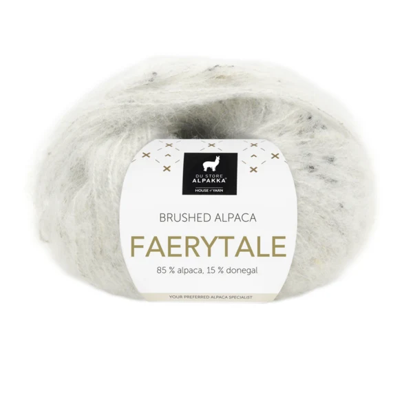 Du Store Alpakka Faerytale 814 Hvid tweed