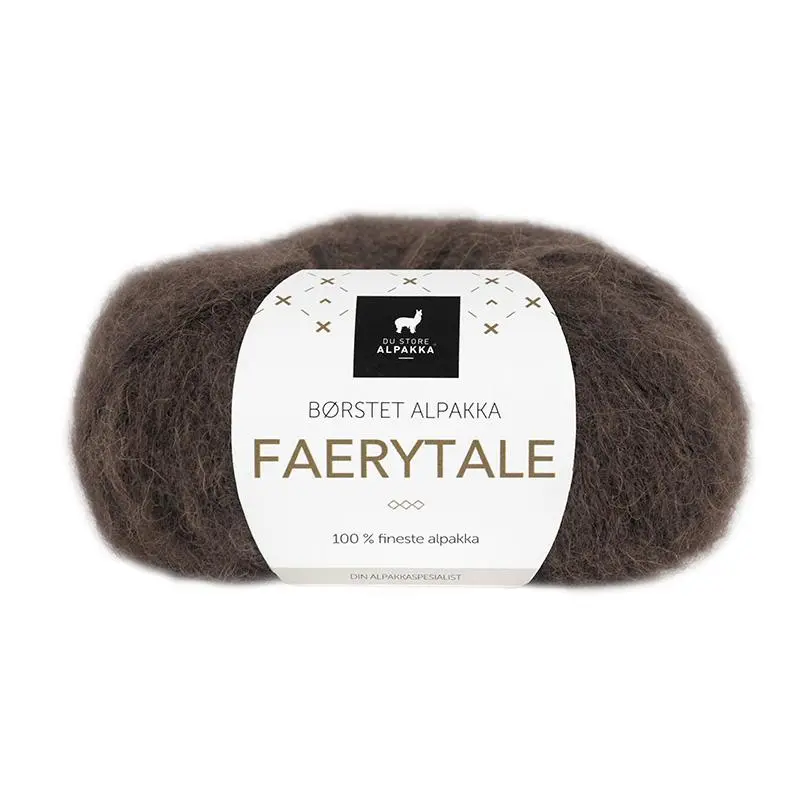 Du Store Alpakka Faerytale 722 Mørk brun