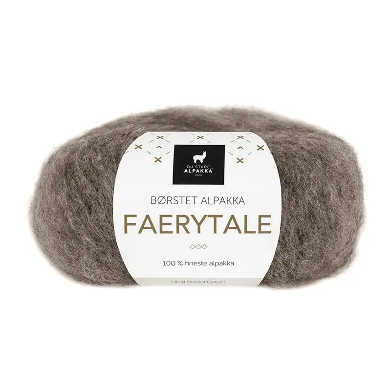 Du Store Alpakka Faerytale 726 Mørk gråbrun