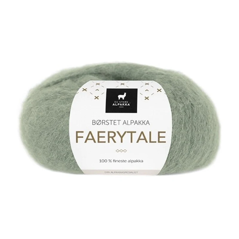 Du Store Alpakka Faerytale 715  Støvet jadegrøn