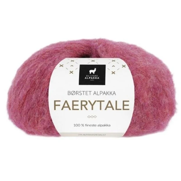Du Store Alpakka Faerytale 763 Rød meleret