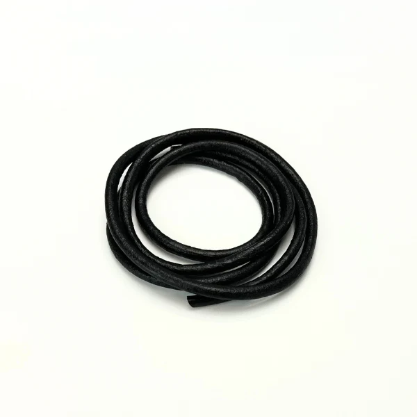 HobbyArts Lædersnor, 1m, Sort 5.00 mm