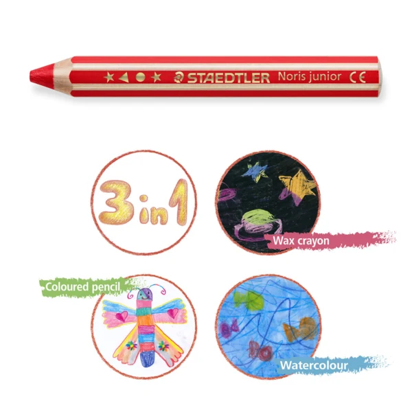 STAEDTLER Buddy 3-i-1 farveblyanter, 18 stk