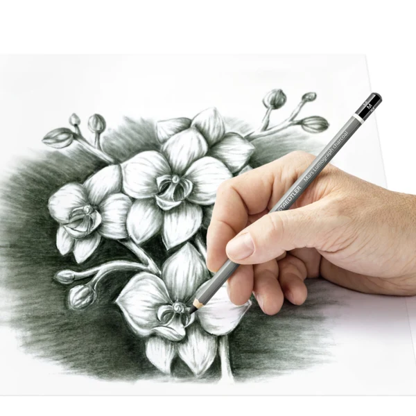 STAEDTLER mars lumograph charcoal & tegnestub, 3 + 1 stk
