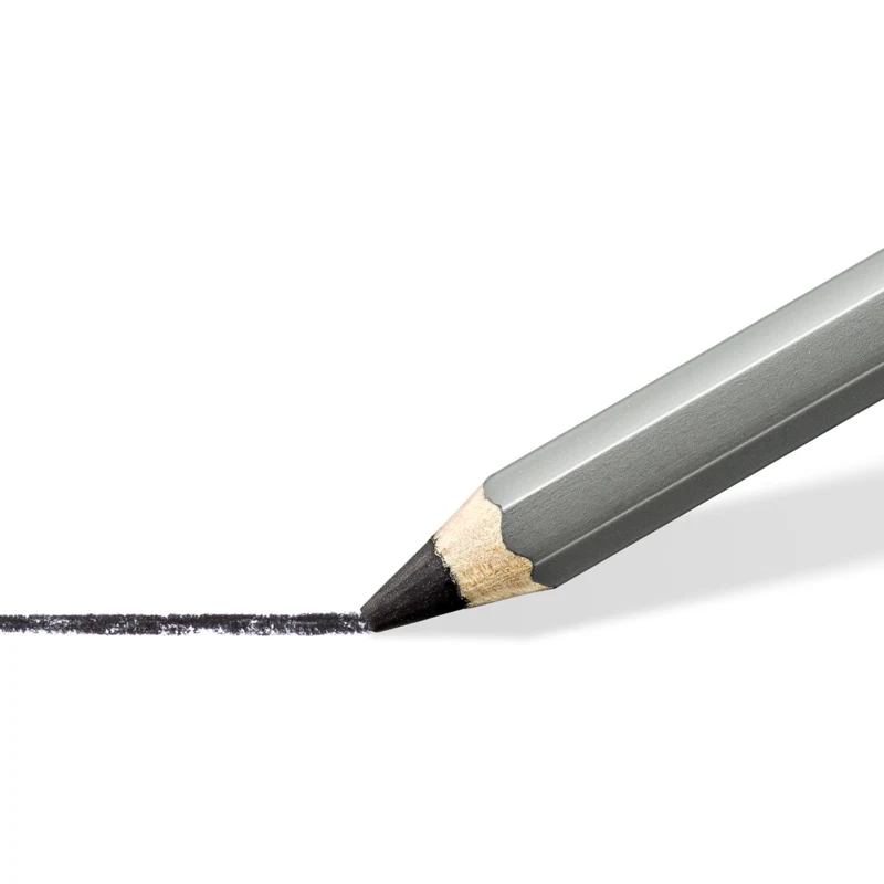 STAEDTLER mars lumograph charcoal & tegnestub, 3 + 1 stk – Nærbillede