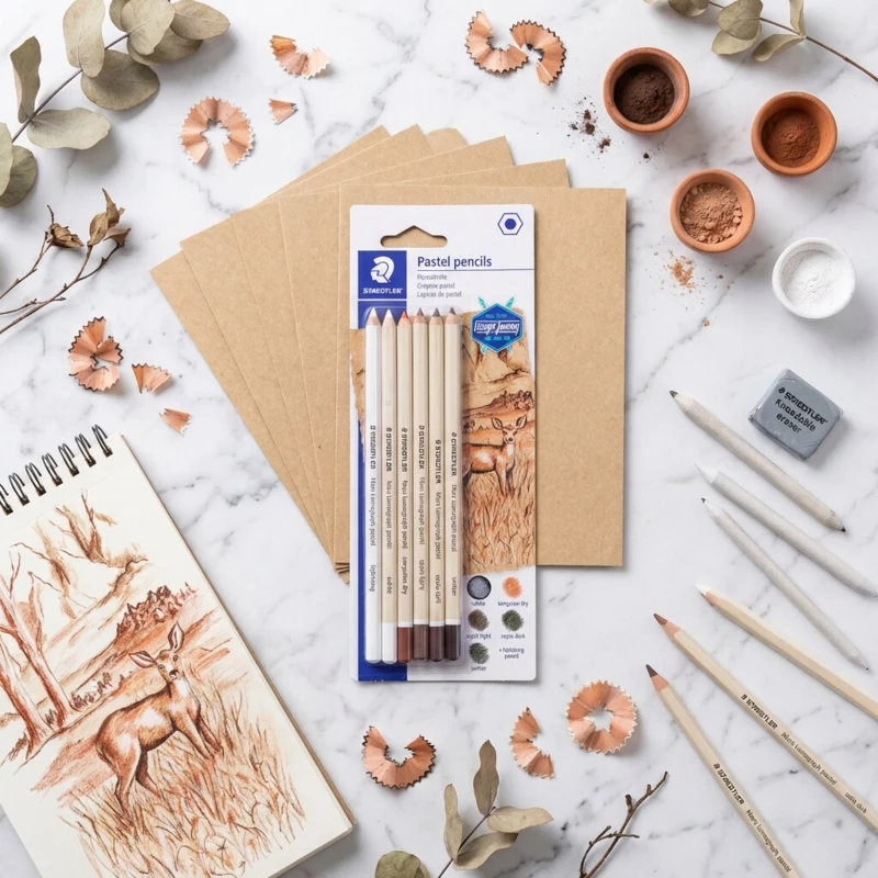 STAEDTLER mars lumograph pastelblyanter, 6 stk – P-SBK6
