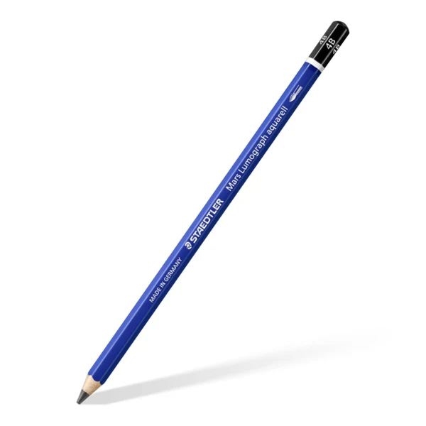 STAEDTLER mars lumograph akvarel grafitblyanter & pensel, 3 + 1 stk