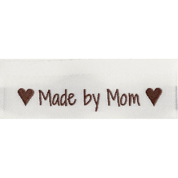 Go Handmade Vævet Label, Dobbeltsidet, 50 x 11,5 mm, 10 stk