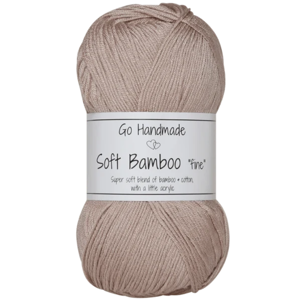 Go Handmade Soft Bamboo "Fine"  17429 Pastelbrun