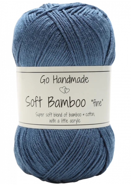 Go Handmade Soft Bamboo "Fine" 17331 Petroleumsblå