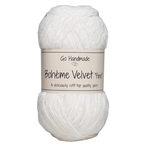 Go Handmade Bohème Velvet Fine 17614 Sne hvid