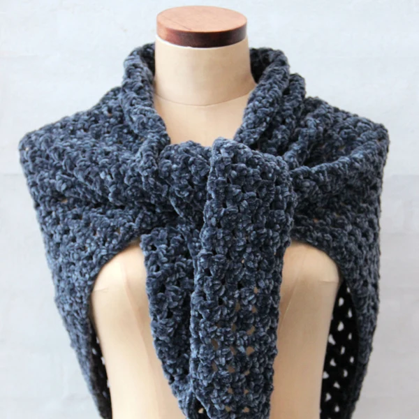 Go Handmade Granny Sjal Bohéme Velvet Double