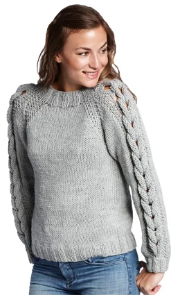 GRÅ SWEATER M