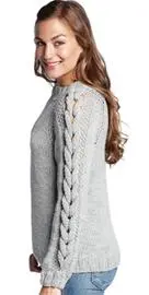 GRÅ SWEATER M
