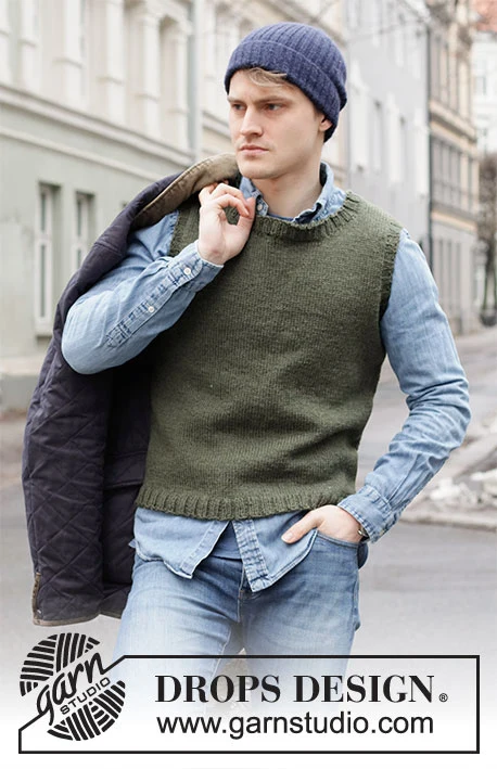 219-1 Georgetown Vest by DROPS Design
