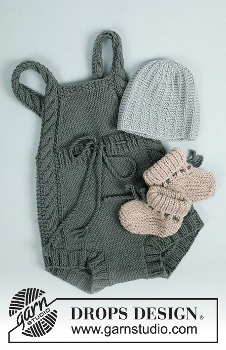 33-21 Ready to Play Romper by DROPS Design